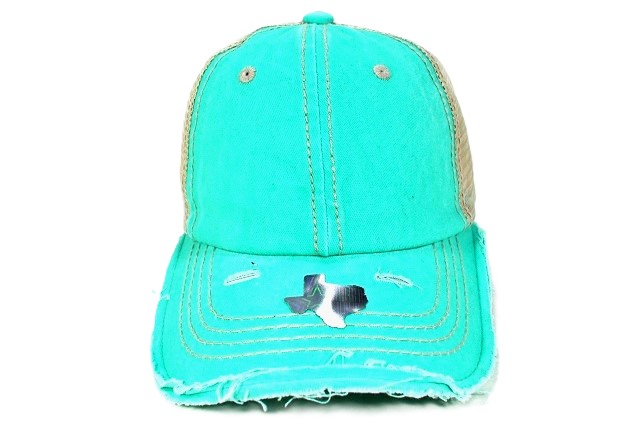 050-SOLID-PIGMENT-VISOR-BRIM-VINTAGE(TEAL&KHAKI)